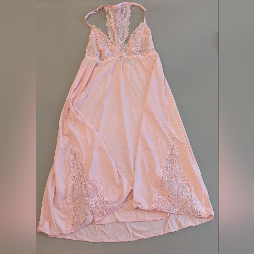 La Vie En Rose Soft Pink Nightgown Dress